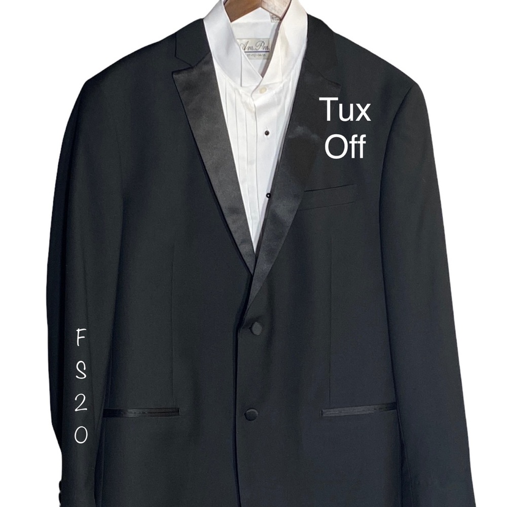 6xHP!!!🥳🥳🥳🥳🥳🥳 Giorgio Fiorelli Classic Black Tuxedo 44L/38W